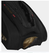 Load image into Gallery viewer, Dunlop CX Limited Edition Performance 12 Racquet Bag (Black/Gold)

