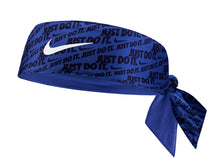 Load image into Gallery viewer, Nike DRI-FIT Printed Reversible Tennis Head Tie (Royal/Obsidian)
