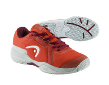 Load image into Gallery viewer, Head Junior Sprint 3.5 All Court Tennis Shoe (Orange/red)
