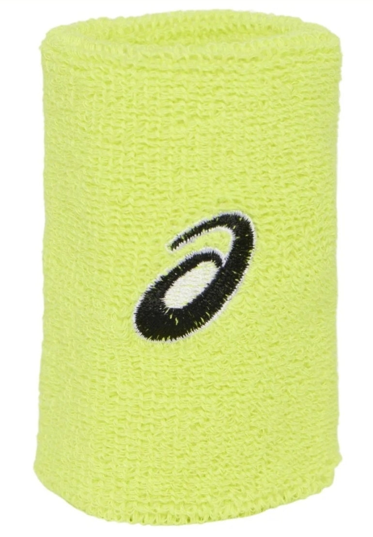 Asics Wristband Wide (Fluoro Yellow) 1 Pack