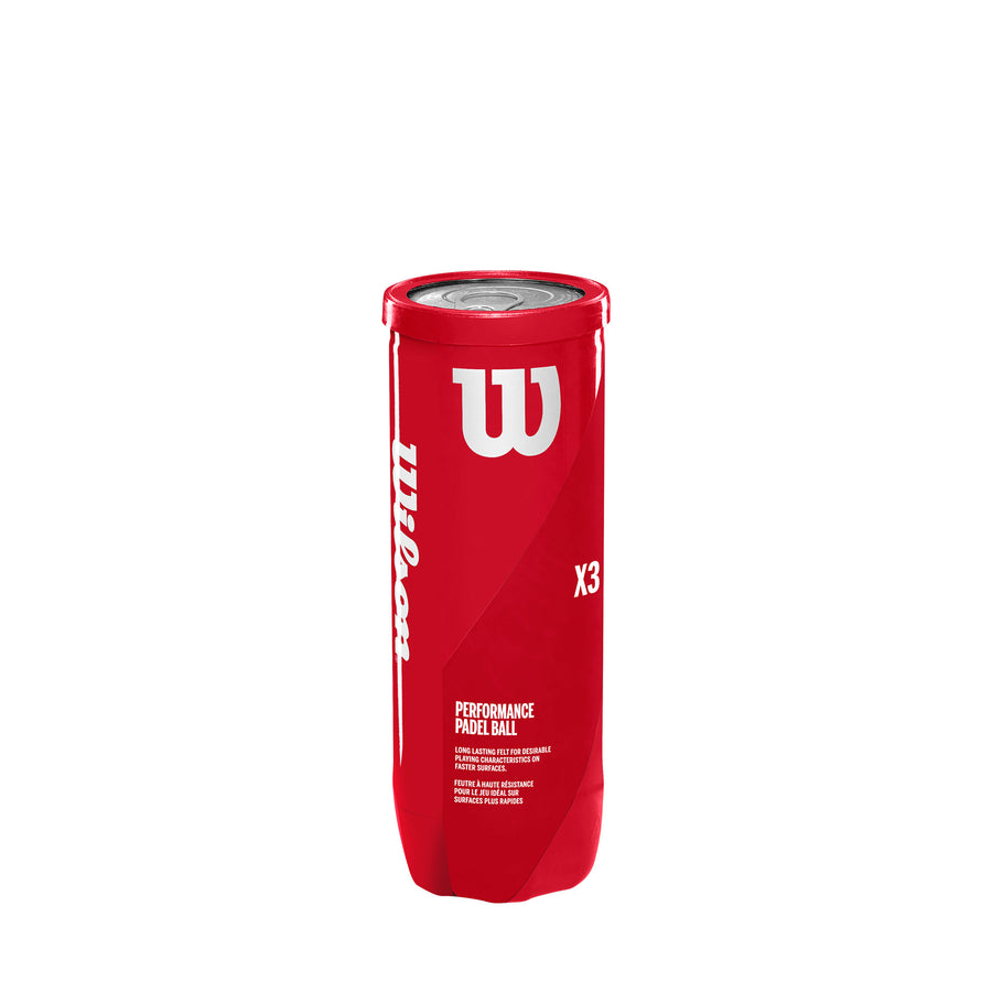 Wilson Padel X3 Performance Balls (3 Ball Can)