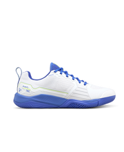 Load image into Gallery viewer, Wilson Men&#39;s Rush Pro 4.5 All Court (White/amparo blue/safety yellow)
