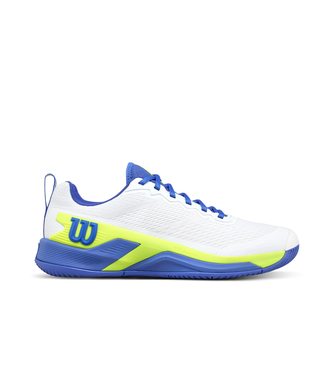 Wilson Men's Rush Pro 4.5 All Court (White/amparo blue/safety yellow)