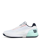 Load image into Gallery viewer, Wilson Men's Rush Pro 5.0 All Court (White/Bay/Fiery Coral)

