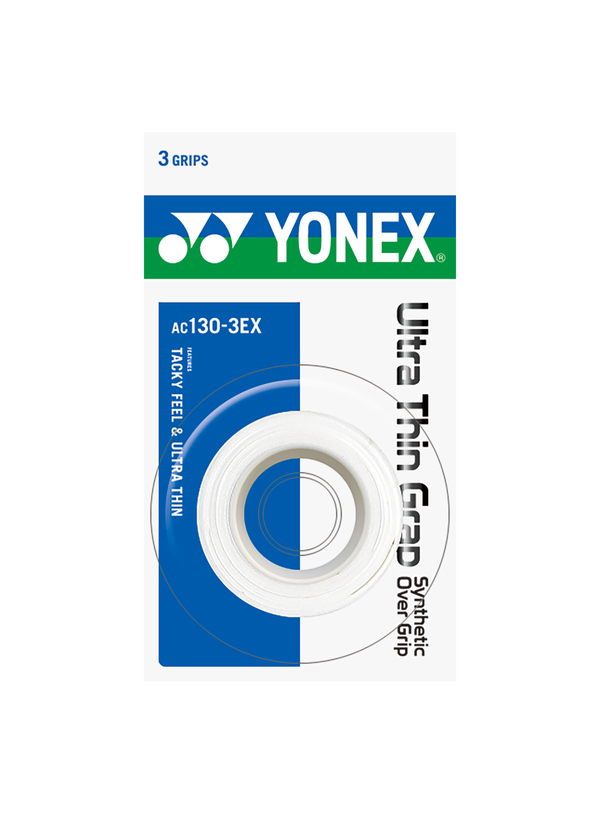 Yonex Ultra Thin Grap Overgrip (3 pack) White