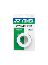 Load image into Gallery viewer, Yonex Dry Super Grap Overgrip (3 pack) White
