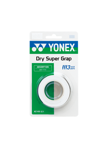 Yonex Dry Super Grap Overgrip (3 pack) White