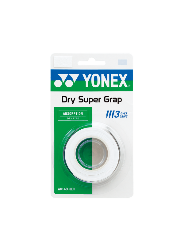 Yonex Dry Super Grap Overgrip (3 pack) White
