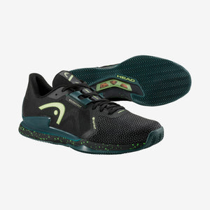 HEAD Men's Sprint Pro 3.5 SF Clay Tennis Shoes (Black)