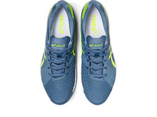 Load image into Gallery viewer, Asics Men&#39;s Solution Swift Clay Court (Steel Blue/Hazard Green)
