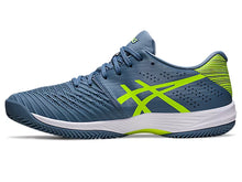 Load image into Gallery viewer, Asics Men&#39;s Solution Swift Clay Court (Steel Blue/Hazard Green)
