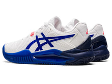 Load image into Gallery viewer, Asics Women&#39;s Gel Resolution 8 Clay (White/Lapis Lazuli Blue)
