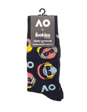 Load image into Gallery viewer, Foot-ies AO Summer of Tennis Novelty Sock (1 Pair)
