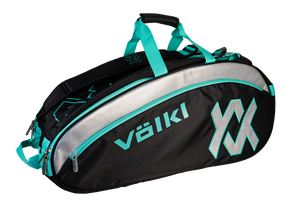 Volkl Tour Combi 6-9R Racquet Bag Turquoise/Black/Silver
