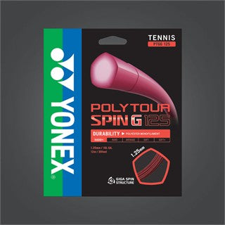 Yonex Poly Tour Spin G Red Set