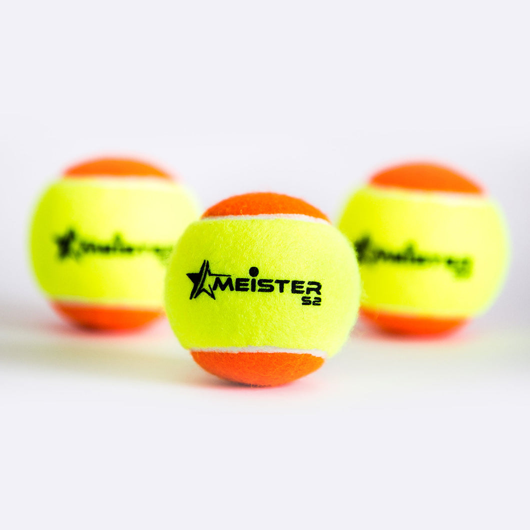 Meister Junior Orange Tennis Ball (12 Pack)