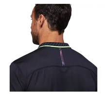 Load image into Gallery viewer, Asics Men&#39;s Match Polo (Black/Green)
