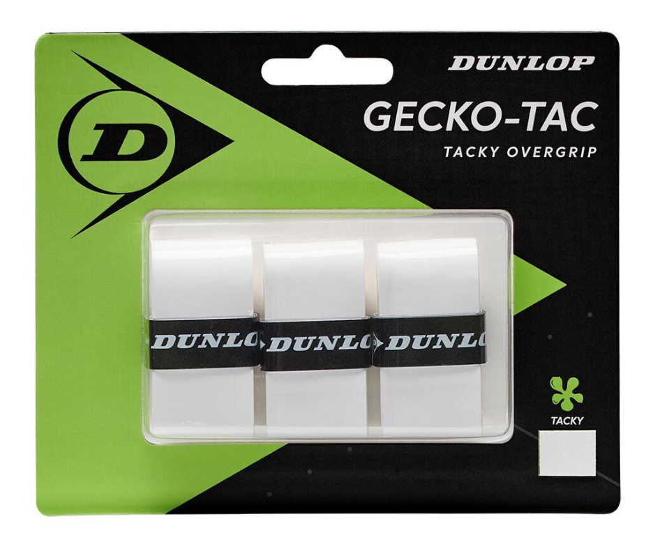 Dunlop Gecko-Tac Overgrip (3 Pack) White