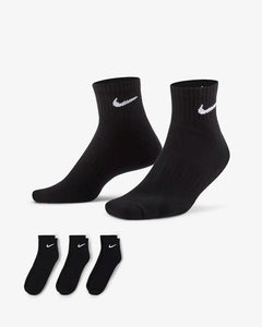 Nike Everyday Cushioned Ankle Socks (3 Pairs) Black