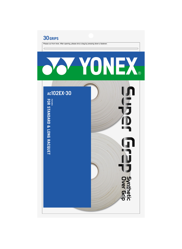 Yonex Super Grap Overgrip White (30 pack)