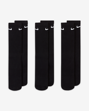Load image into Gallery viewer, Nike Everyday Cushioned Training Crew Socks (3 Pairs) Black

