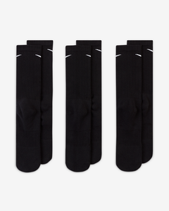 Nike Everyday Cushioned Training Crew Socks (3 Pairs) Black