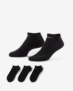 Nike Everyday Cushioned Training No-Show Socks (3 Pairs) Black