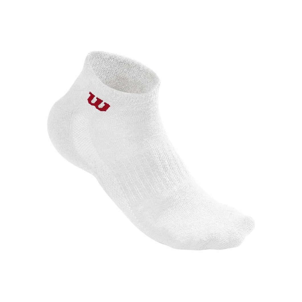 Wilson Men's Quarter Sock White (3 pairs)