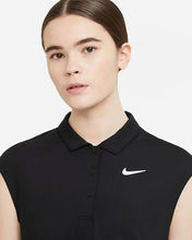 Load image into Gallery viewer, Nike Women&#39;s Victory Tennis Polo Shirt (Black)
