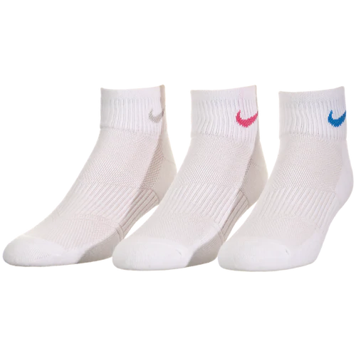 Nike Everyday Cushioned Quarter Sock (3 Pairs) White