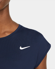 Load image into Gallery viewer, Nike Women&#39;s Dri-Fit Victory Top Dark Blue
